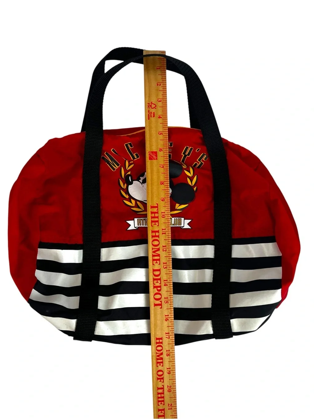 Vintage Disney Mickey Athletic Club Duffel Gym Bag USA Horizon Designs 90s